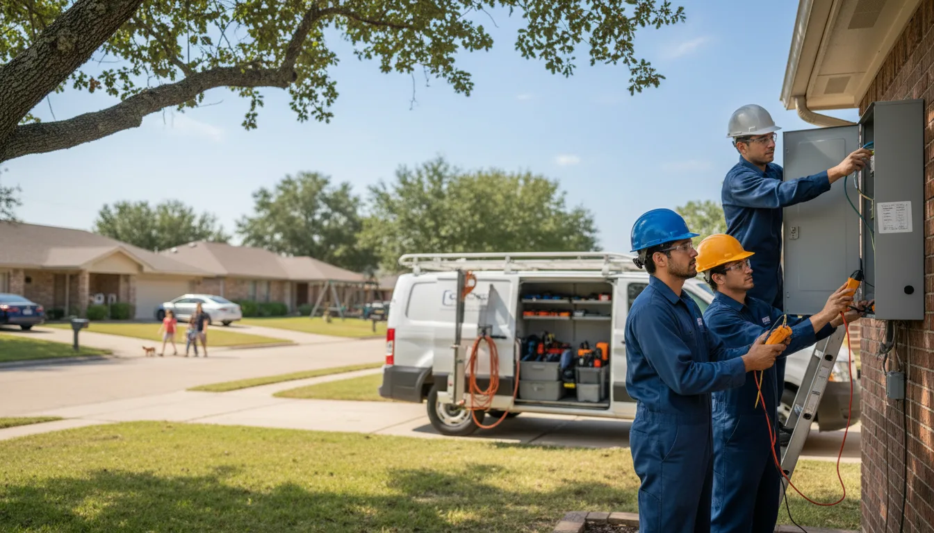 Certified electrician providing emergency electrical services in Loving, NM